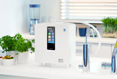 Kangen K8 Water Machine on Kitchen Counter