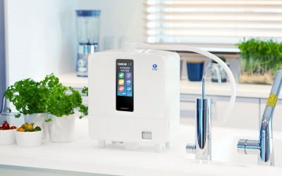Kangen K8 Water Machine on Kitchen Counter